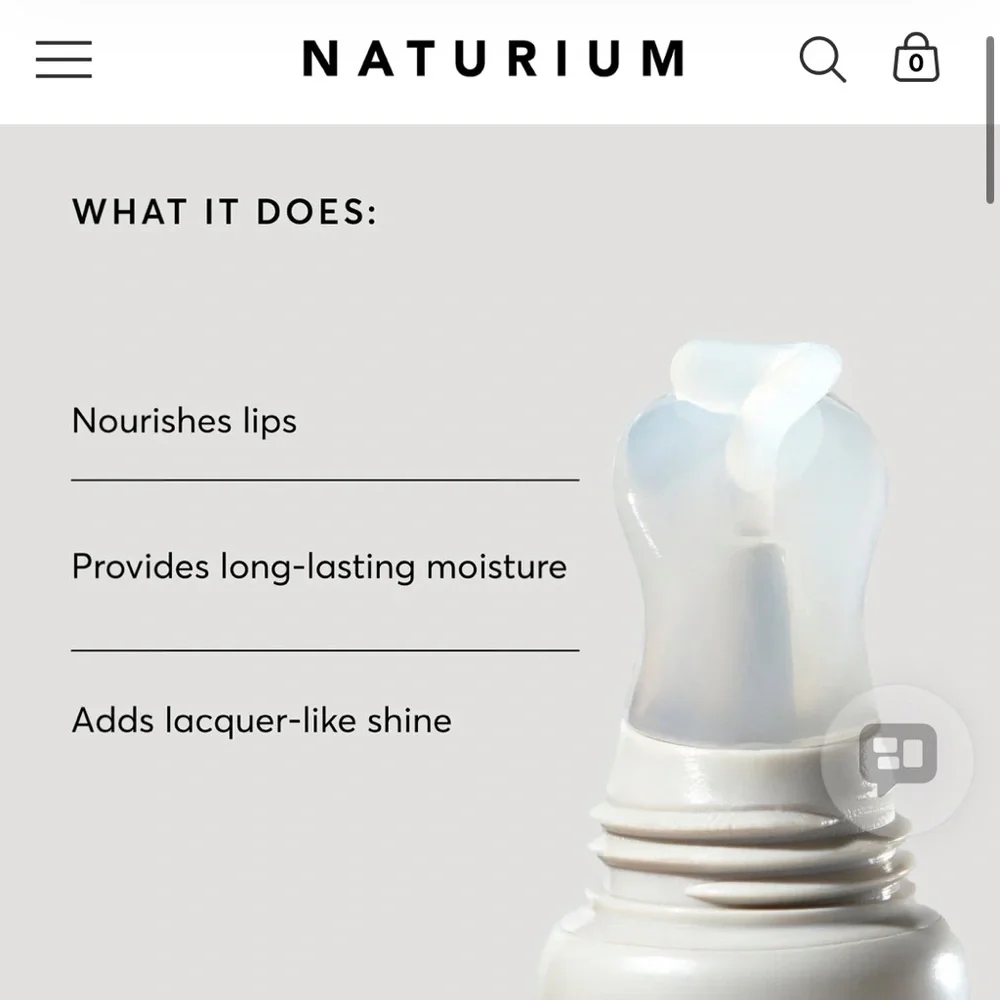 NIB Naturium Duo: Phyto Glow Lip Balms x2 in clear